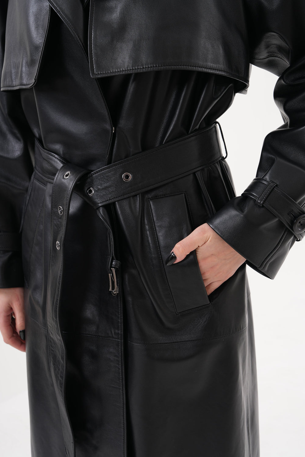 The Raven Black Leather Jacket Universal Fit