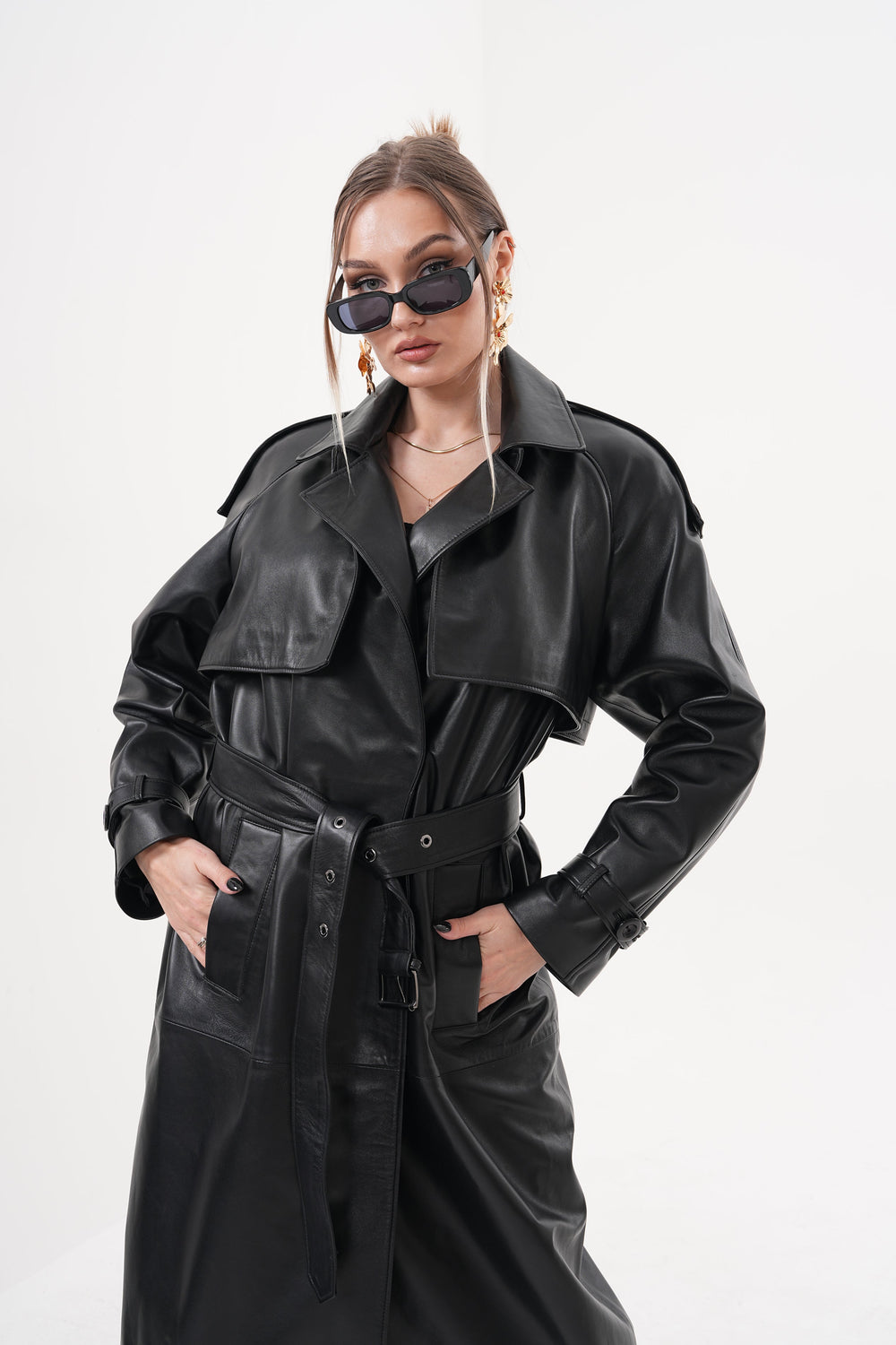 The Raven Black Leather Jacket Universal Fit