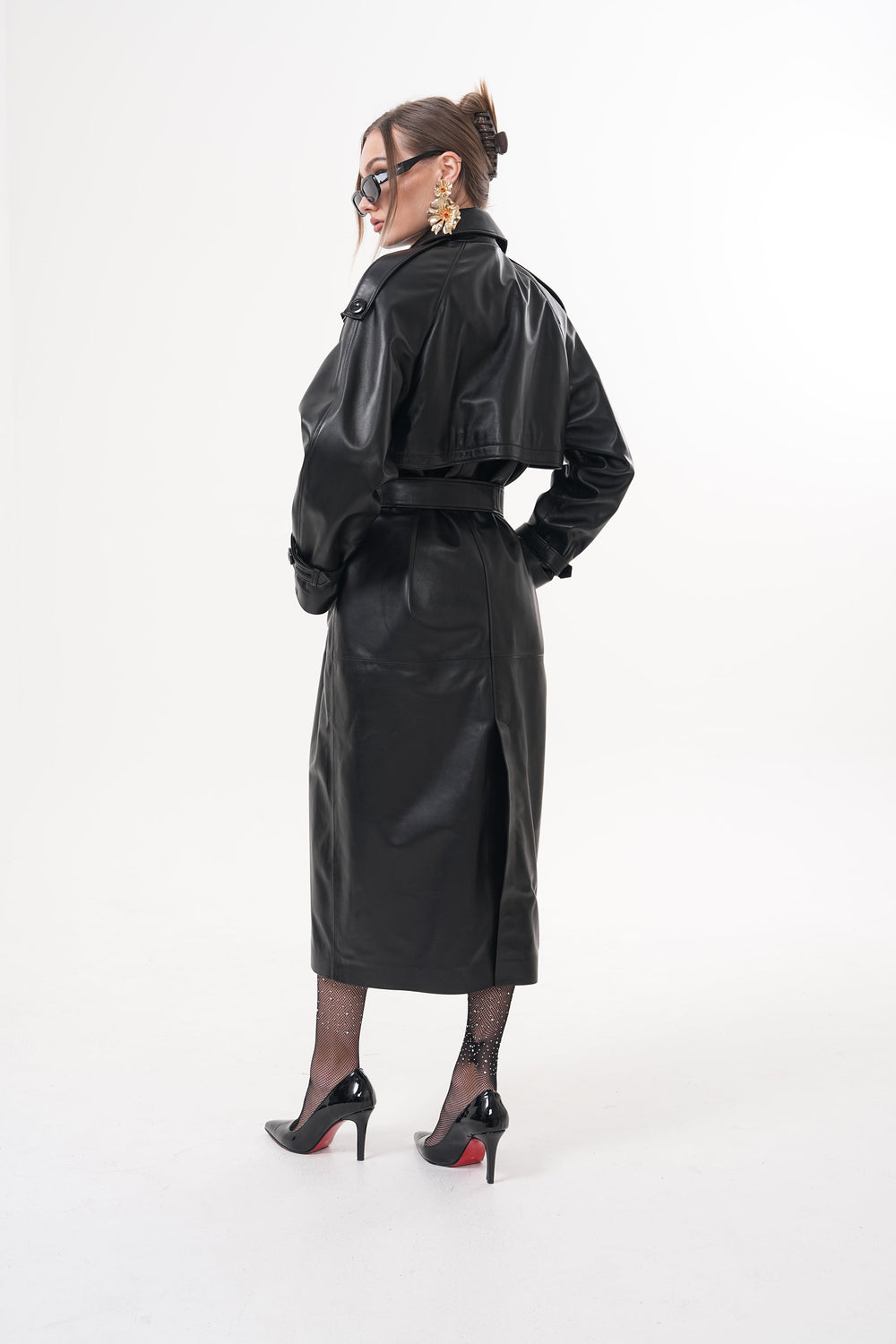 The Raven Black Leather Jacket Universal Fit