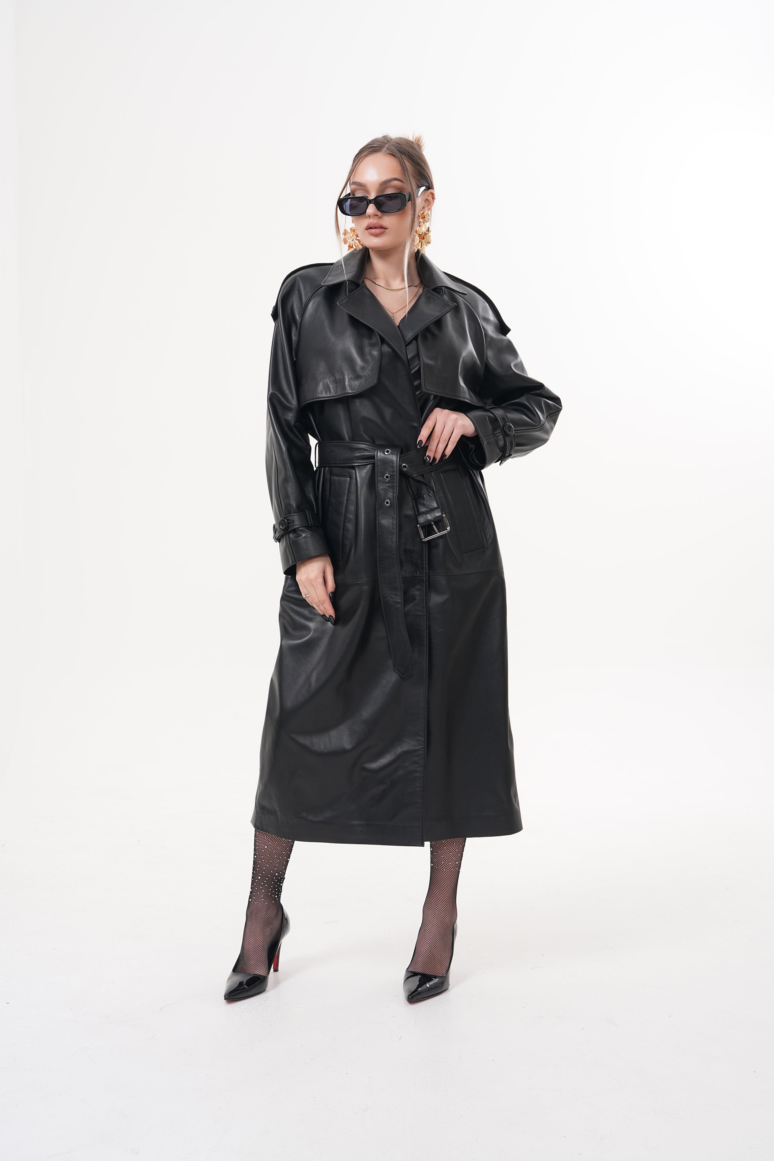 The Raven Black Leather Jacket Universal Fit