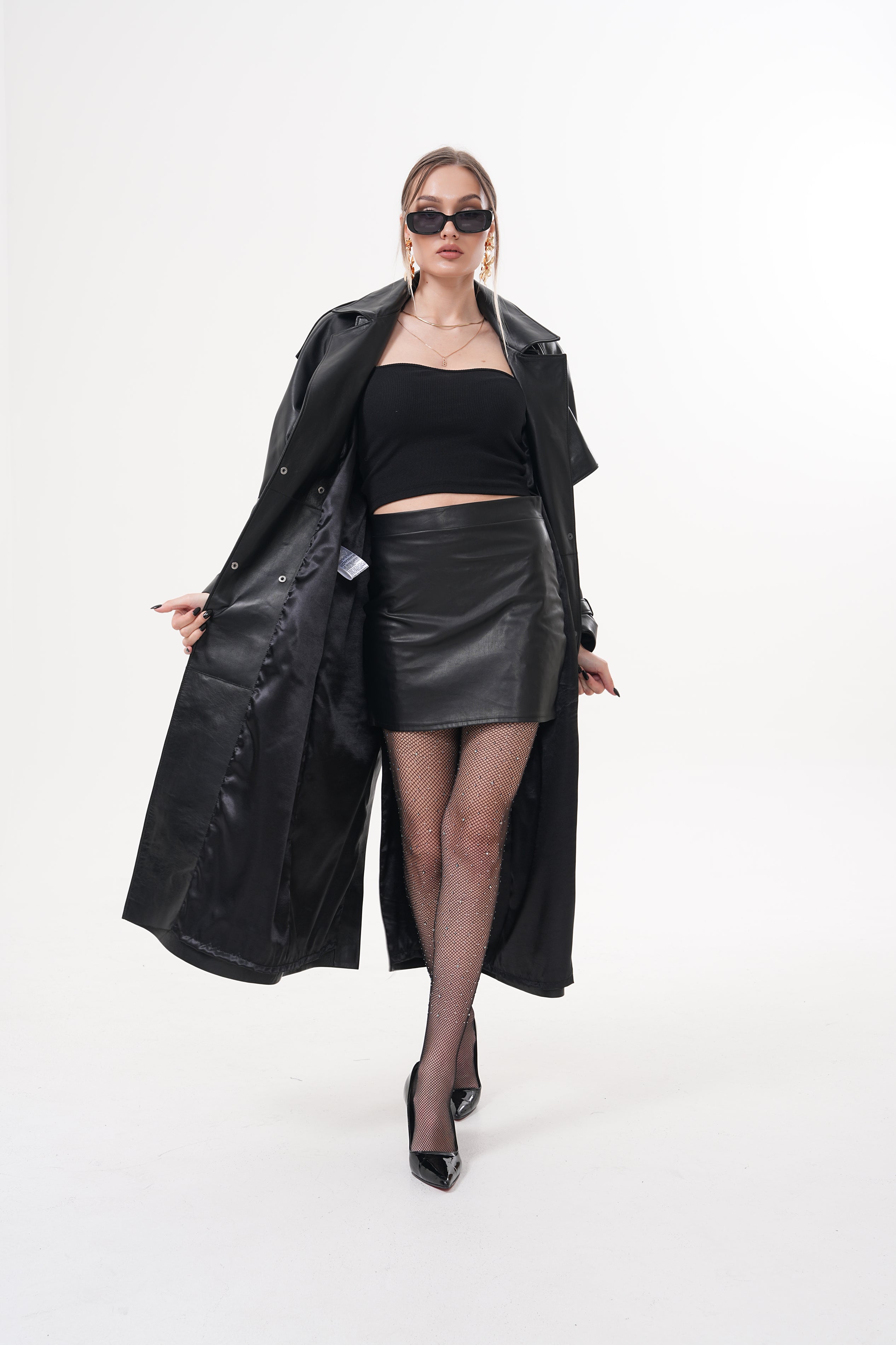 The Raven Black Leather Jacket Universal Fit