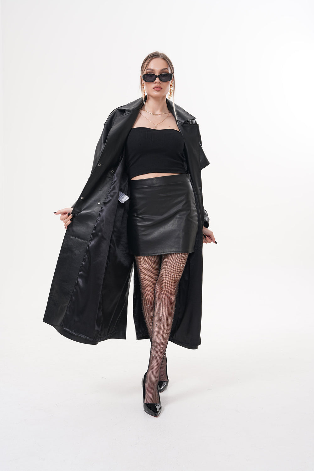 The Raven Black Leather Jacket Universal Fit