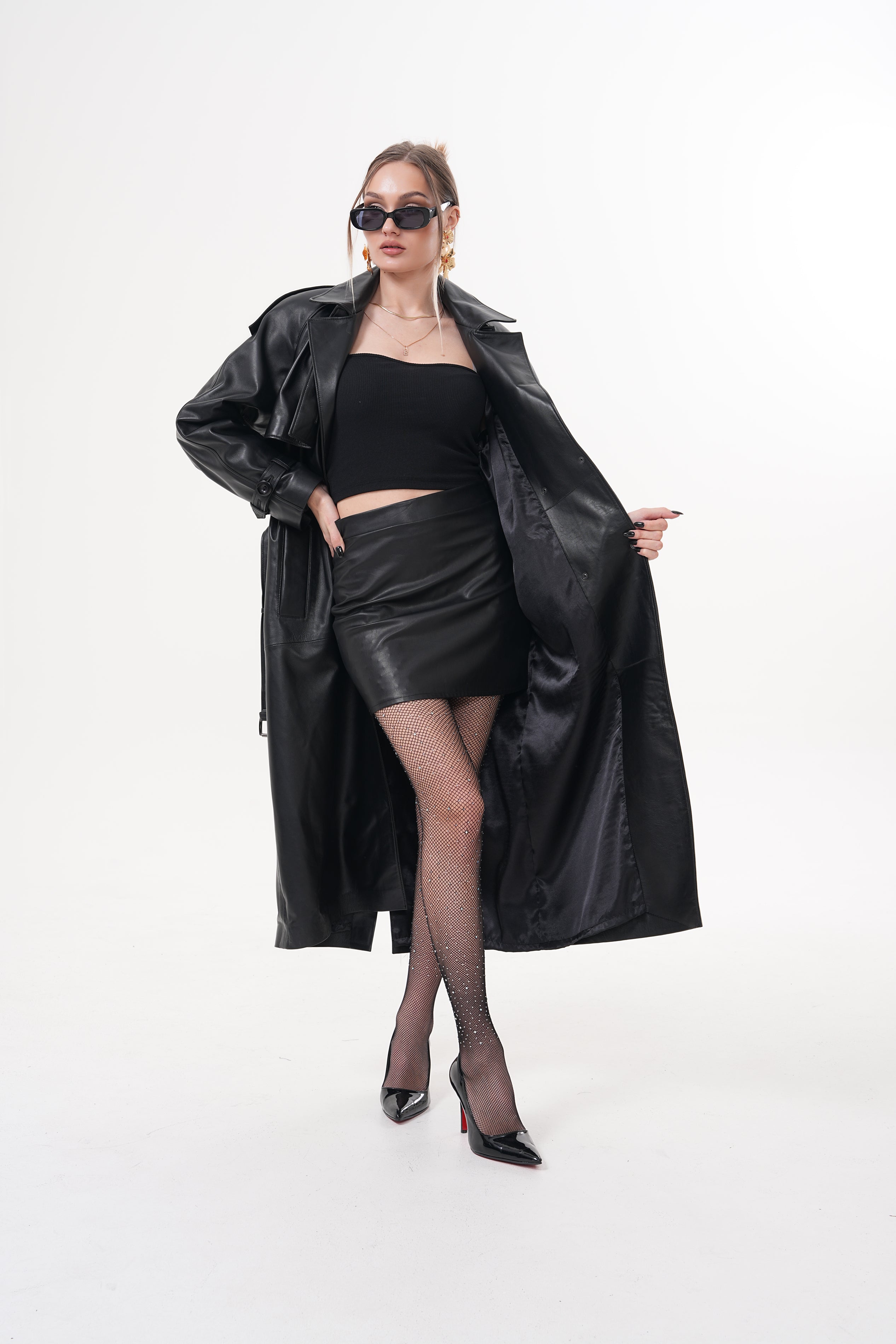 The Raven Black Leather Jacket Universal Fit