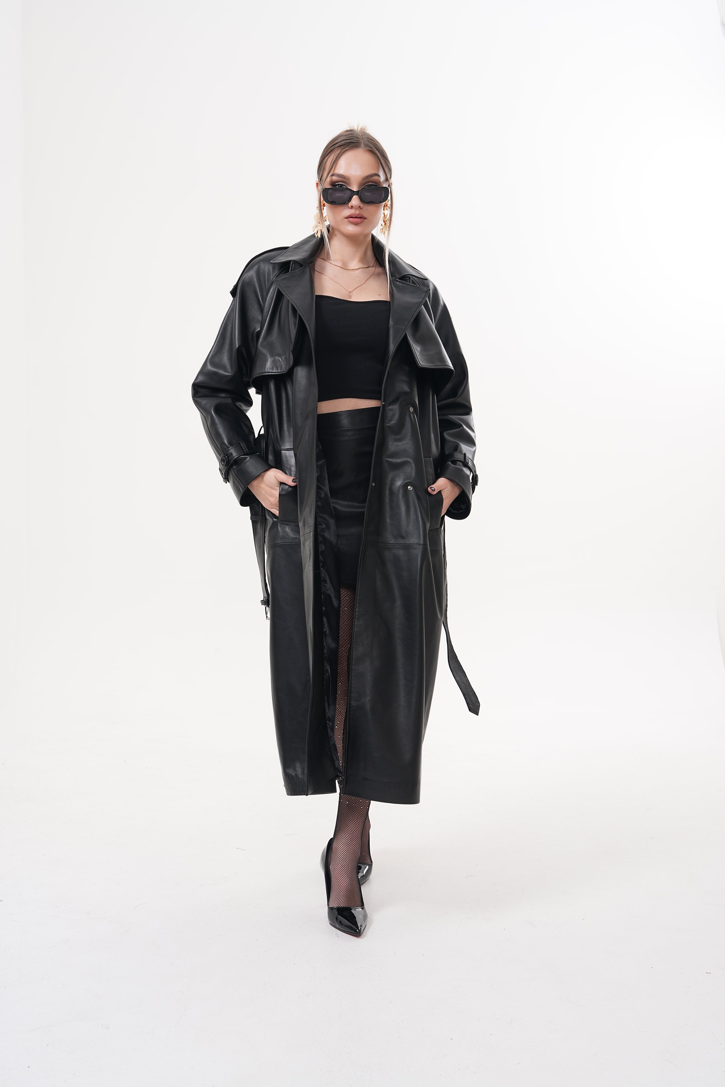 The Raven Black Leather Jacket Universal Fit