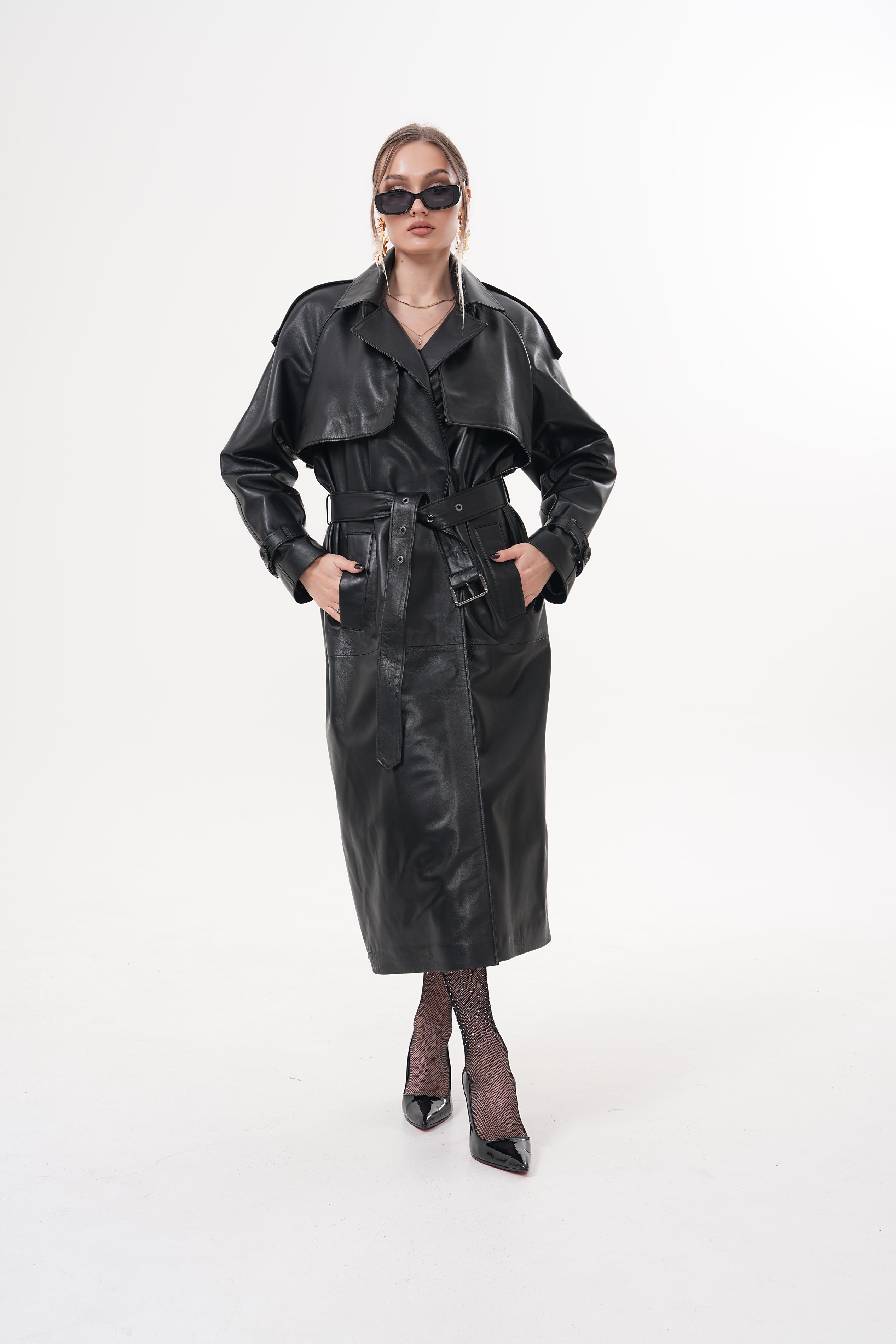 The Raven Black Leather Jacket Universal Fit