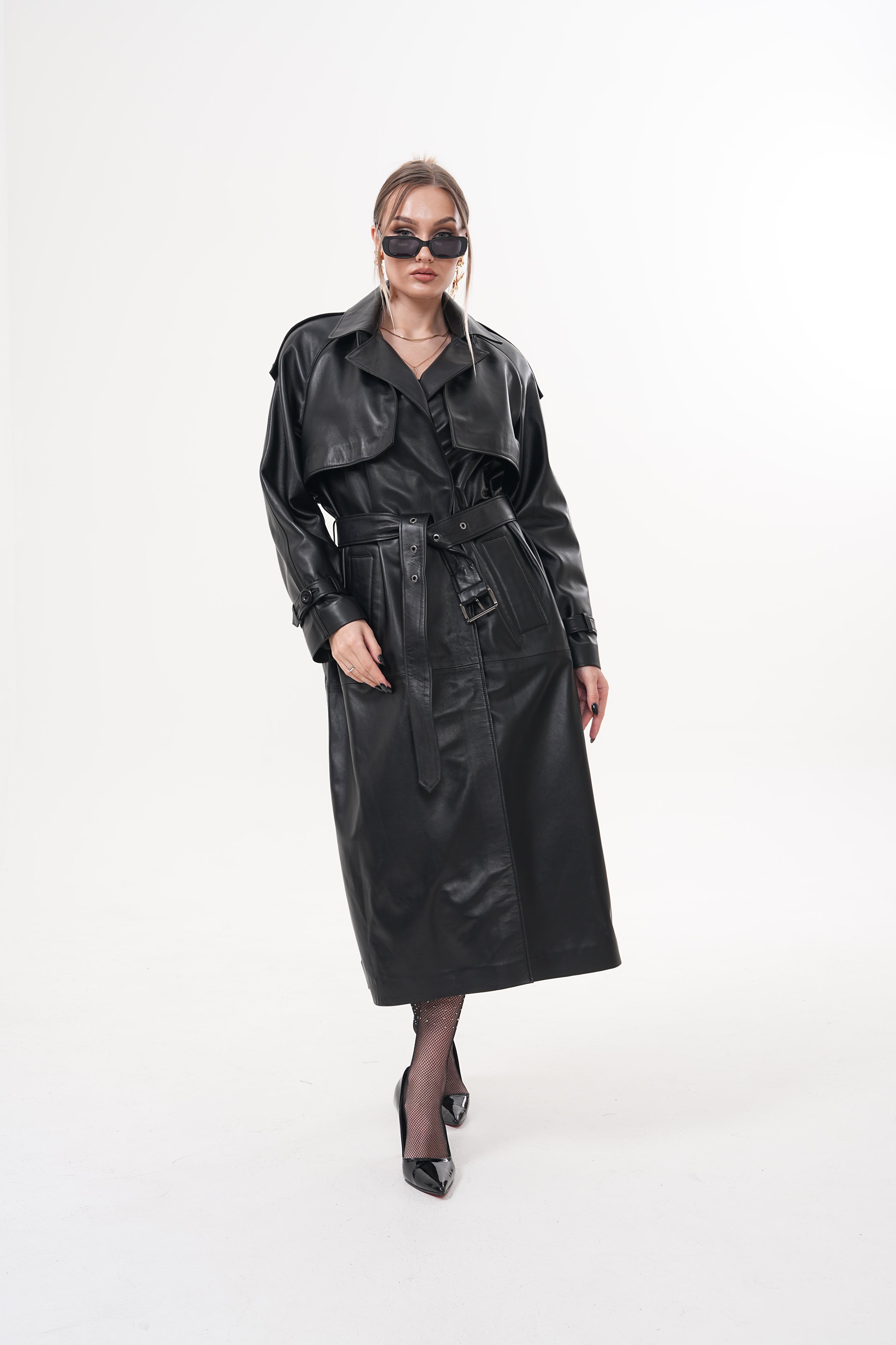 The Raven Black Leather Jacket Universal Fit