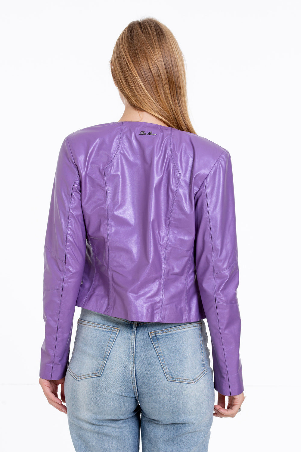 The Havnen  Lilac Leather Jacket Fine Craftsmanship