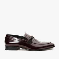 The Dodoma Burgundy Patent Leather Loafer Shoe Exclusive Style