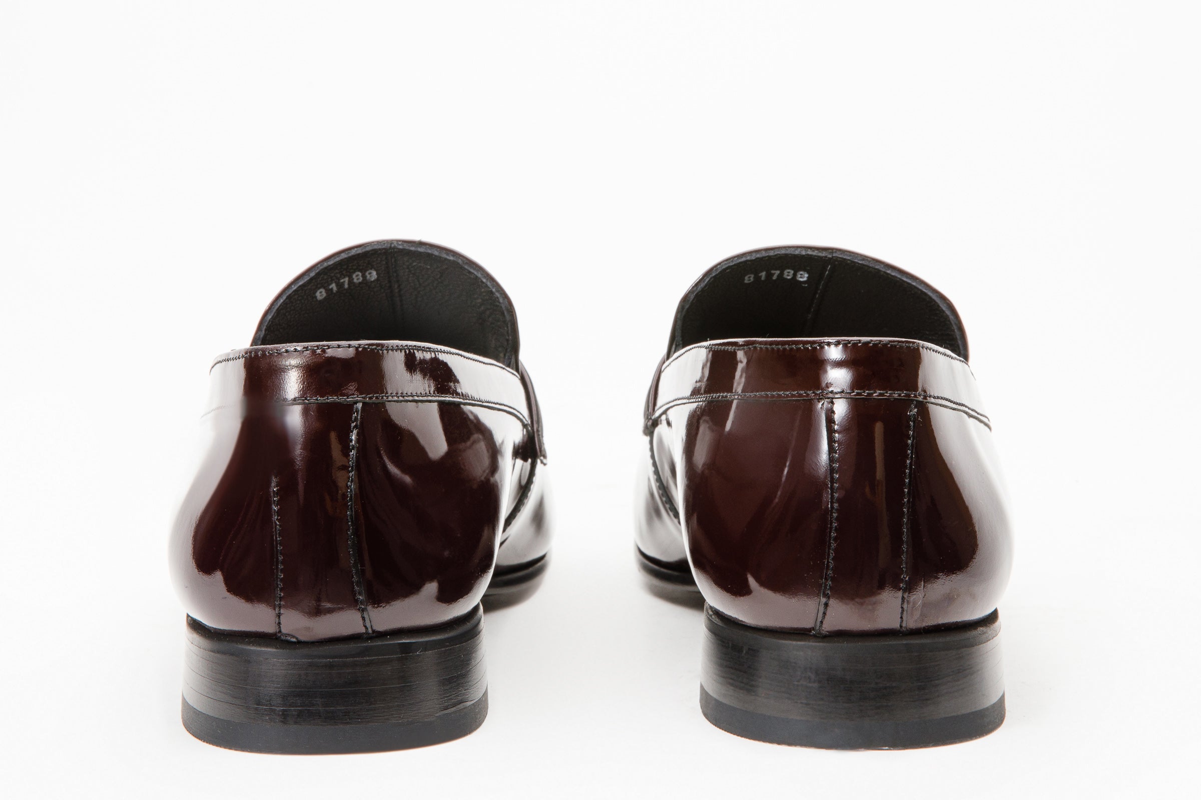 The Dodoma Burgundy Patent Leather Loafer Shoe Exclusive Style