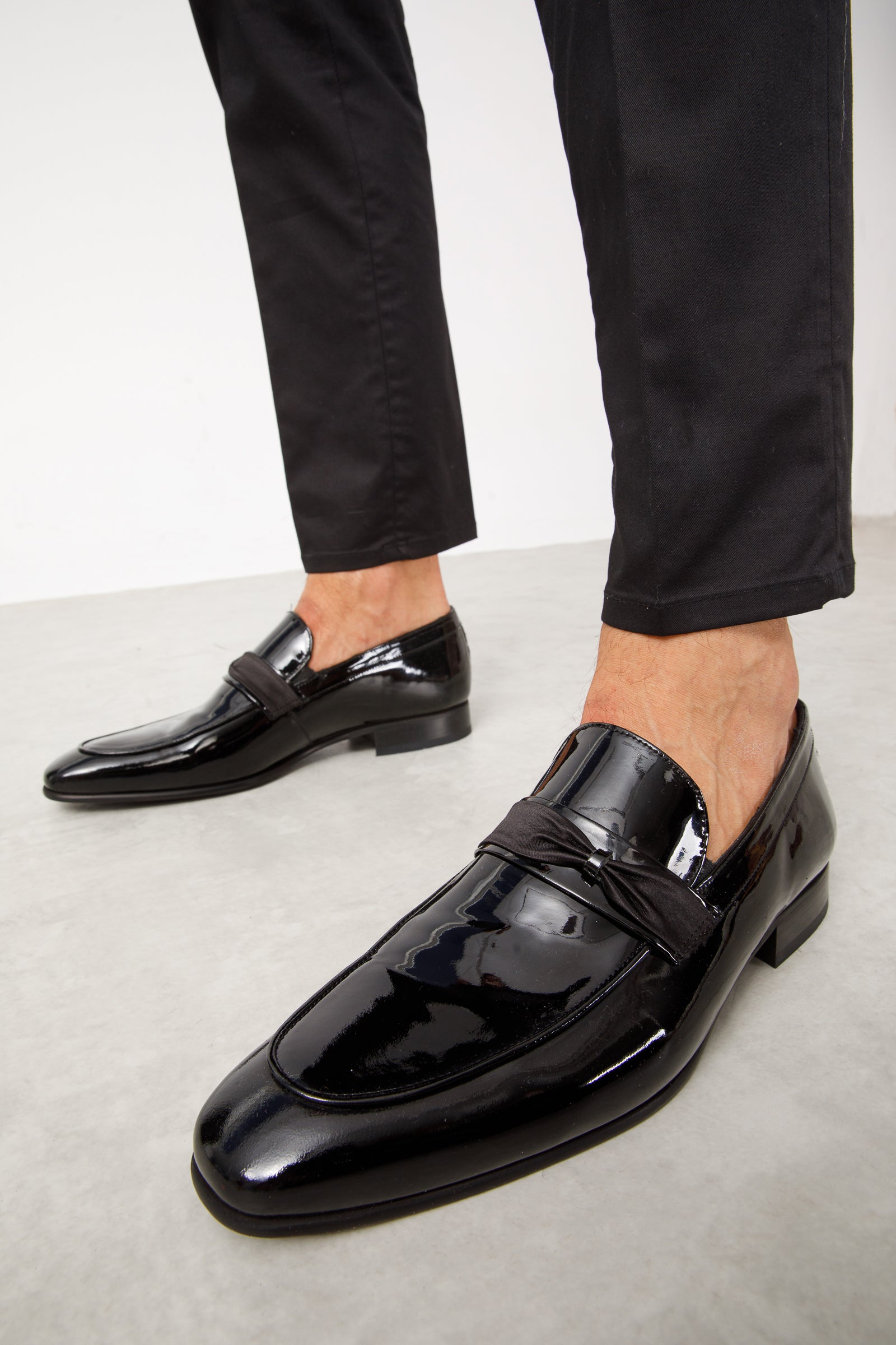 The Dodoma Black Patent  Leather Loafer Shoe On Sale