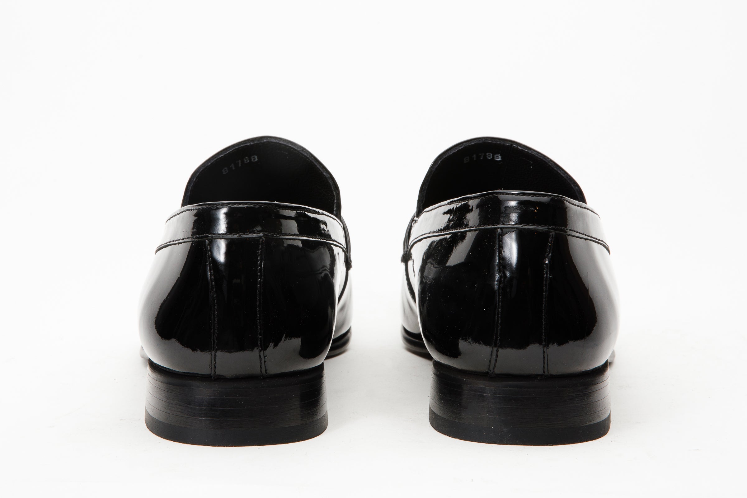 The Dodoma Black Patent  Leather Loafer Shoe On Sale