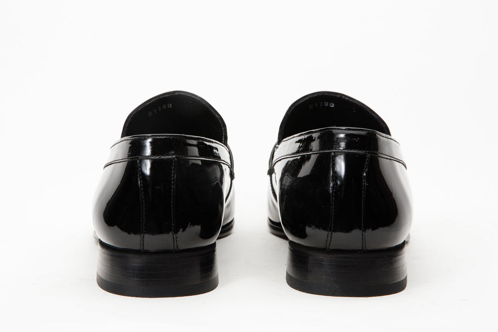 The Dodoma Black Patent  Leather Loafer Shoe On Sale