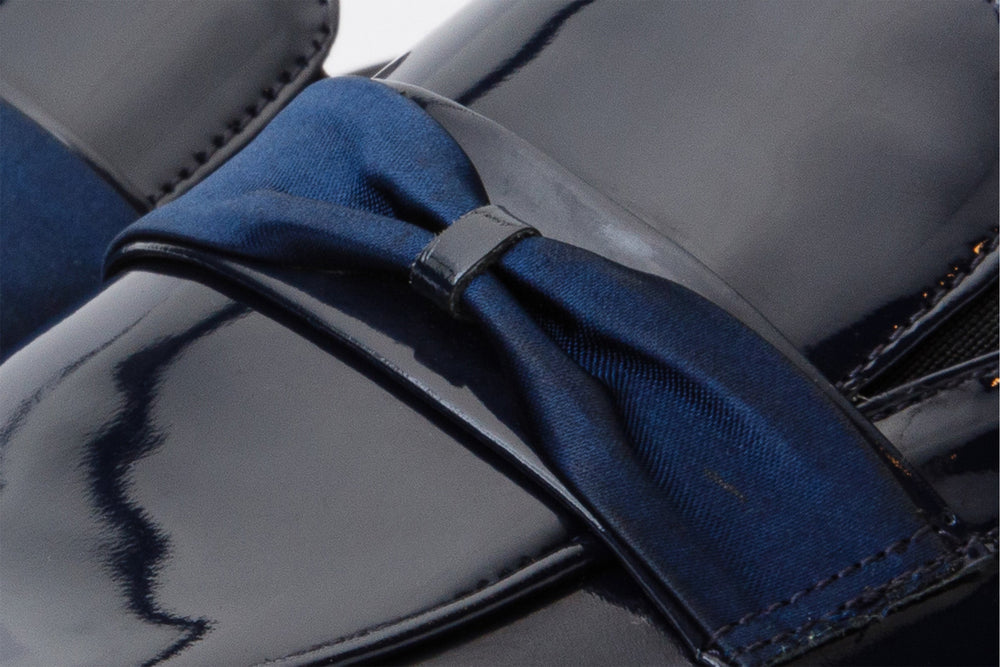 The Dodoma Navy Patent Leather Loafer Shoe Universal Fit