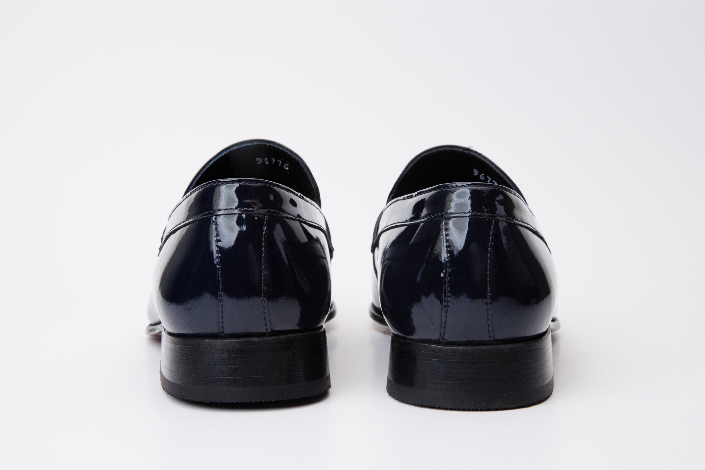 The Dodoma Navy Patent Leather Loafer Shoe Universal Fit