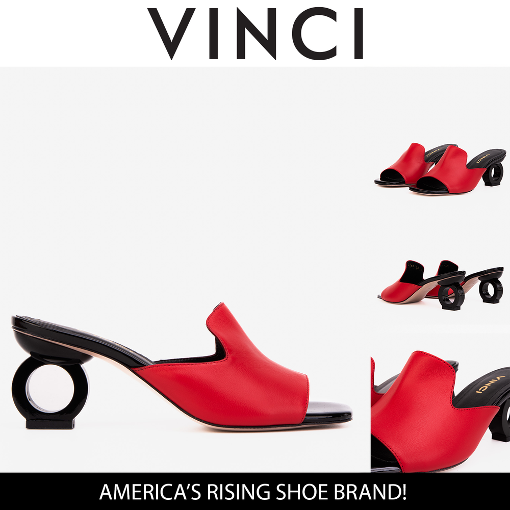The Tory Red Leather Sandal Exclusive Style