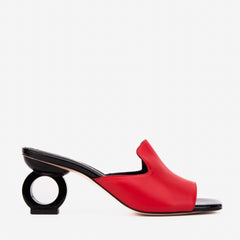 The Tory Red Leather Sandal Exclusive Style