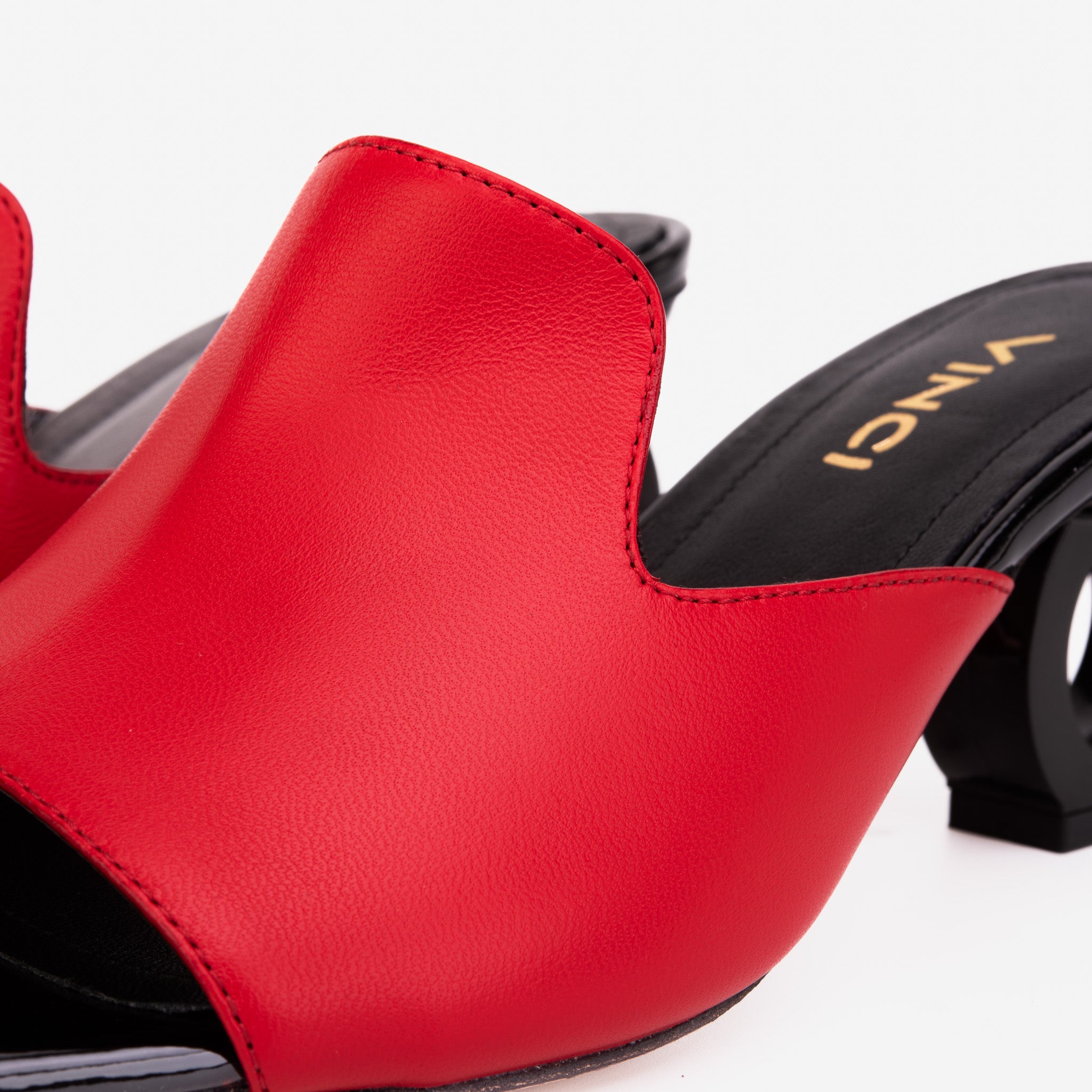 The Tory Red Leather Sandal Exclusive Style