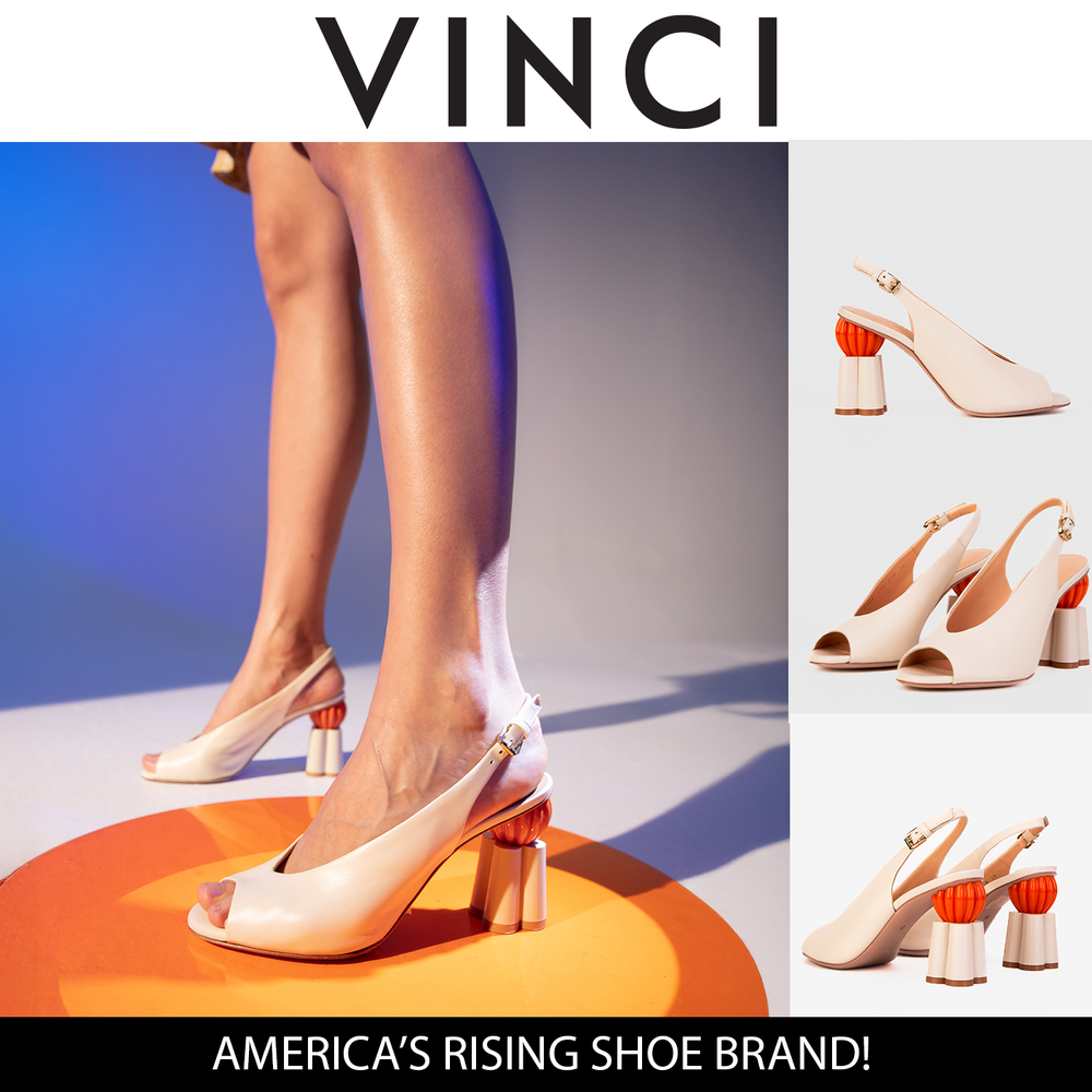 The Cimla Cream Leather Pumpkin Heel Sandal Exclusive Style