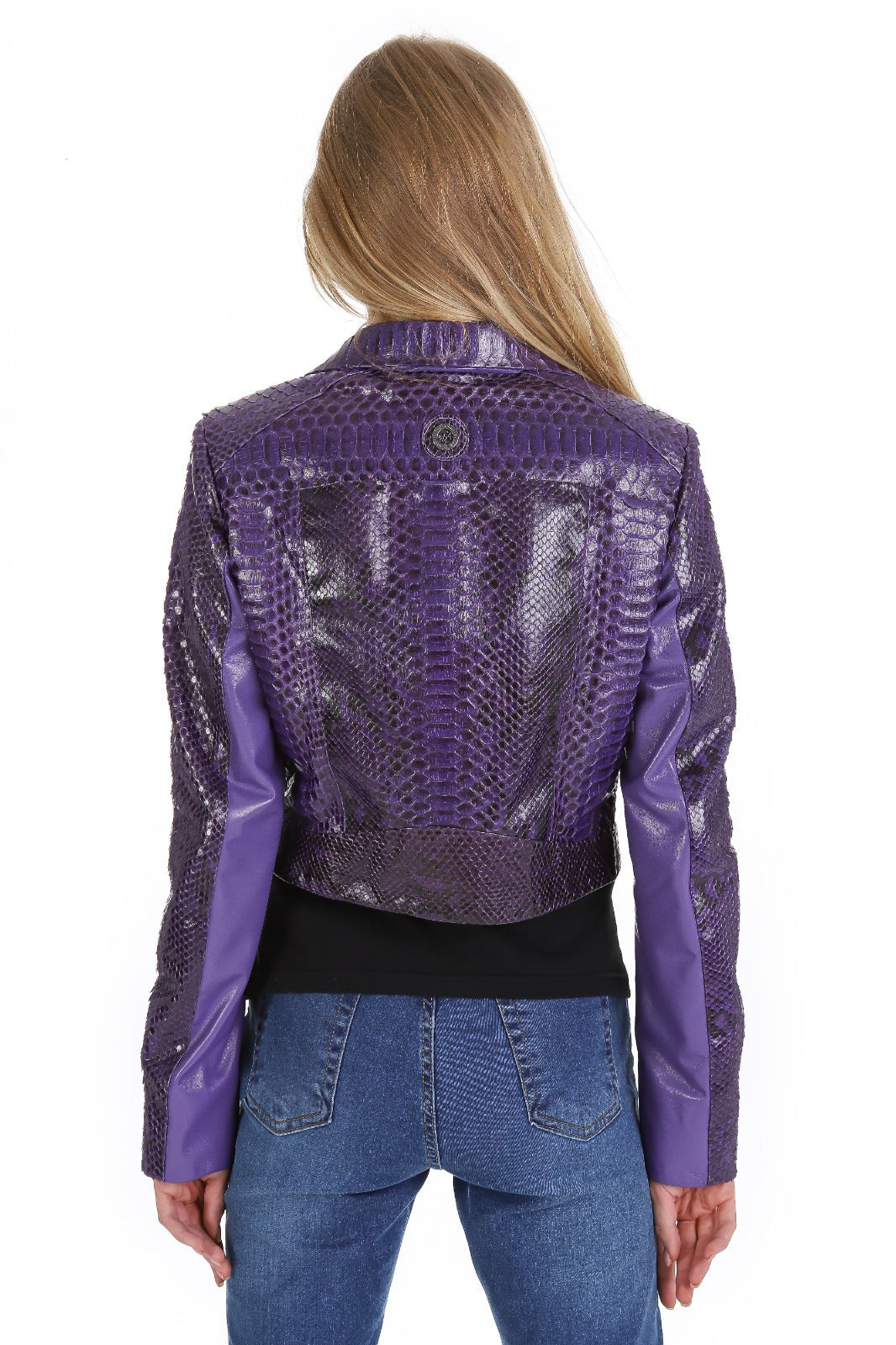 The Rubert Purple  Pyht Leather Jacket Universal Fit