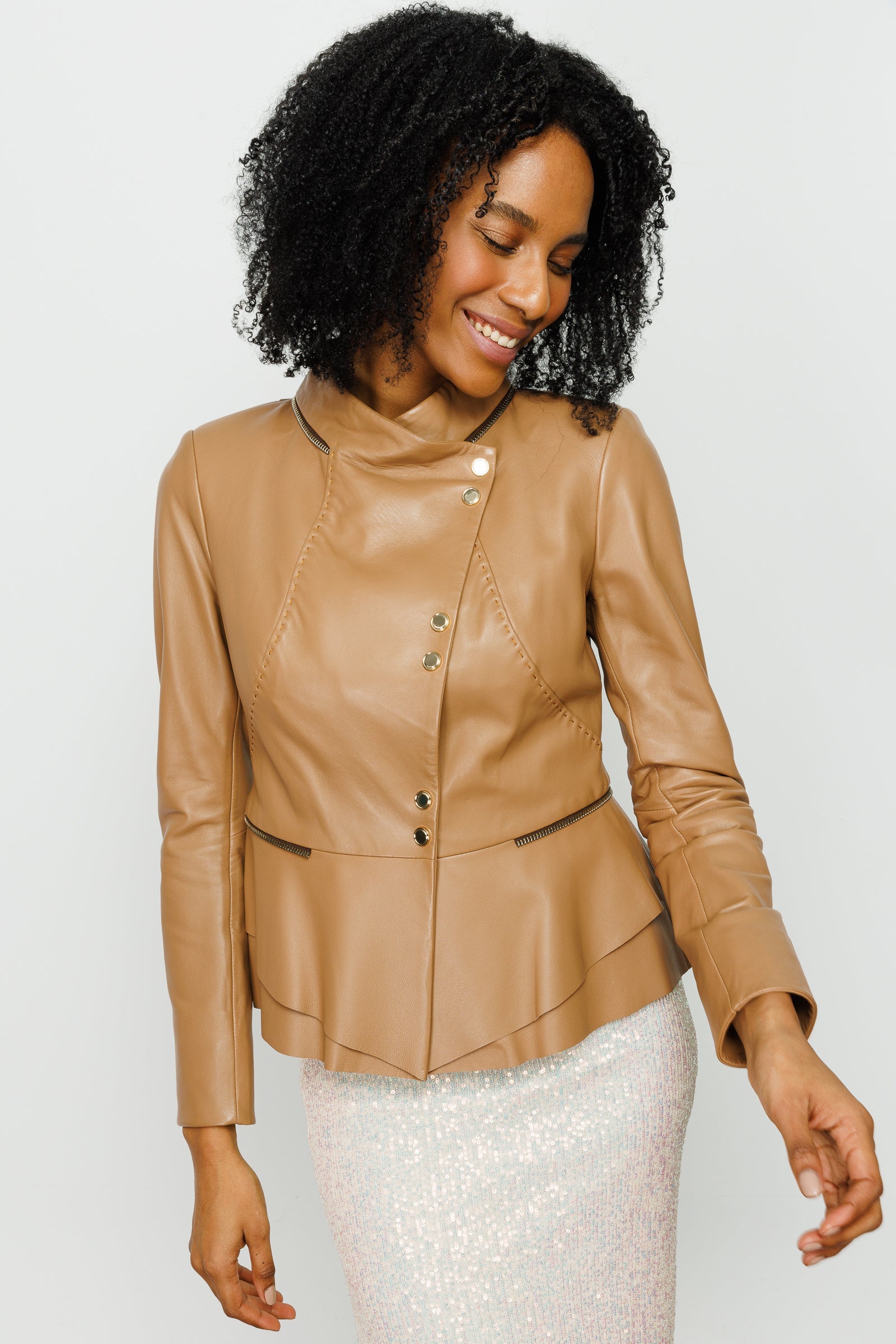 The Olmetti Tan Leather Jacket All New