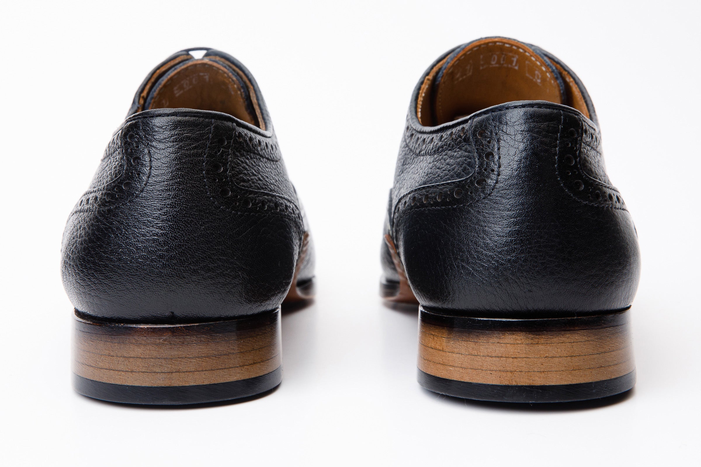 The Draco Handmade Navy Blue Semi Brogue Oxford Shoe Exclusive Style
