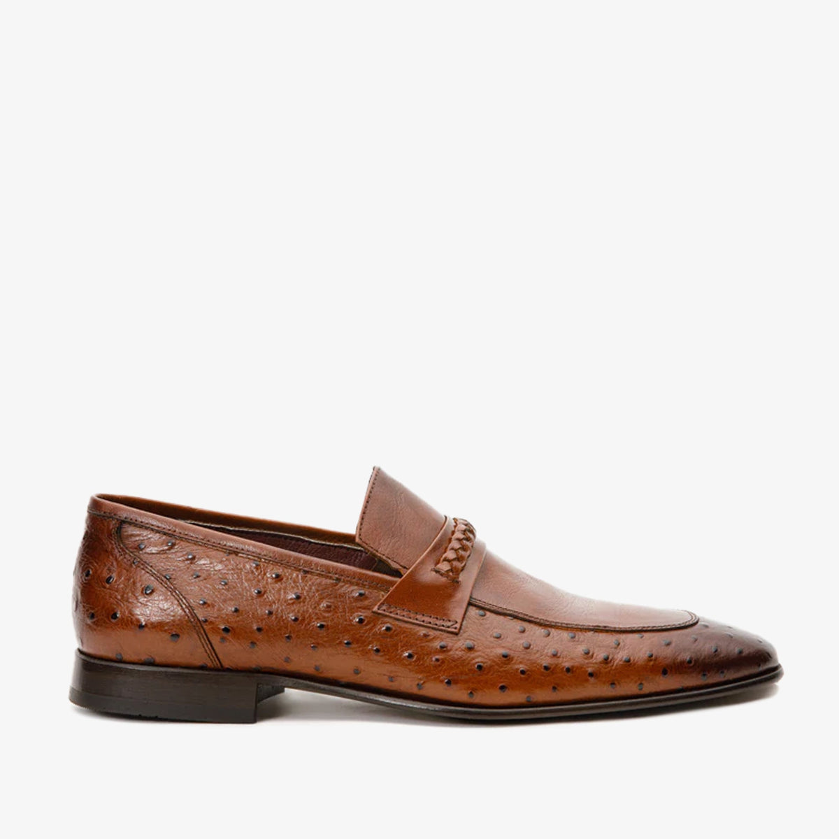 The Johannesburg Brown Leather Dress Loafer  Shoe Fine Craftsmanship