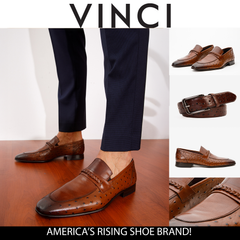 The Johannesburg Brown Leather Dress Loafer  Shoe Fine Craftsmanship