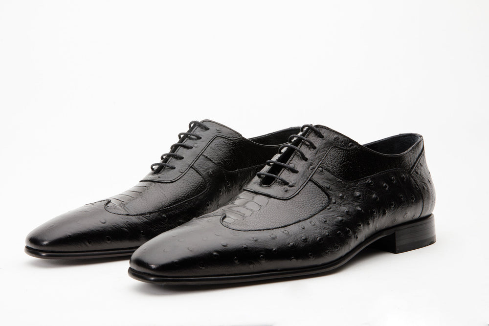 The Alabama Black Wingtip Oxford Shoe Exclusive Style
