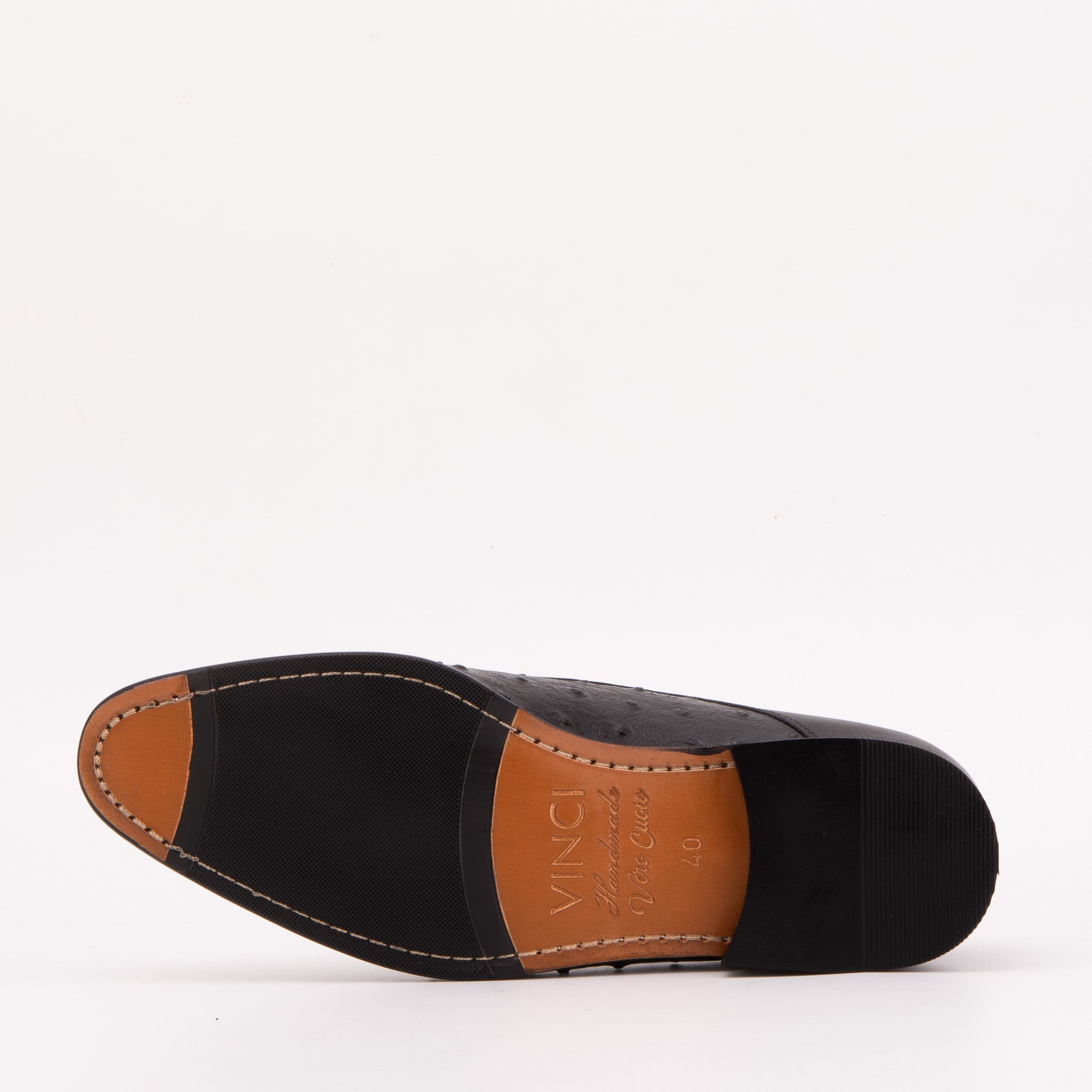 The Porto Alegre Black Leather Derby Shoe For Sale