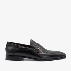 The Bangkok Black Penny Loafer Shoe Universal Fit