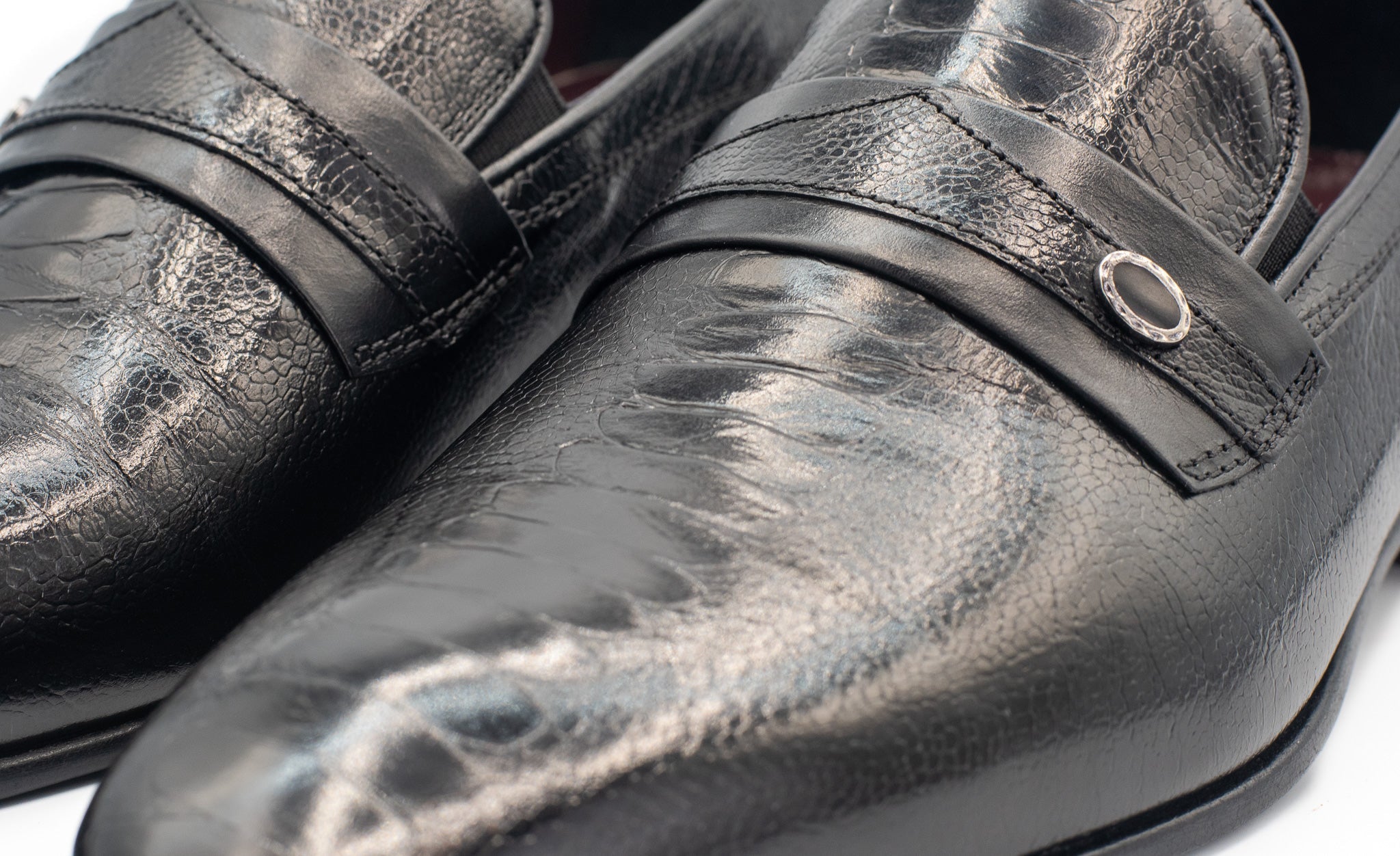 The Bangkok Black Penny Loafer Shoe Universal Fit