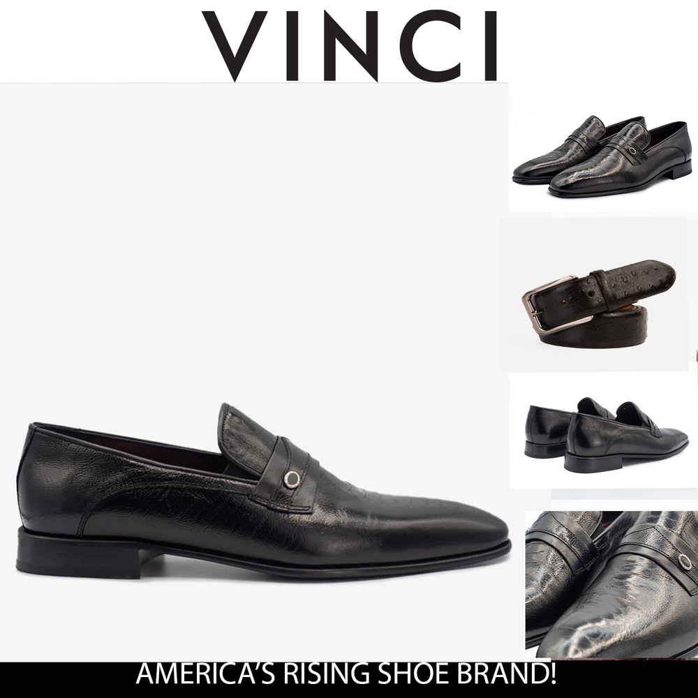 The Bangkok Black Penny Loafer Shoe Universal Fit