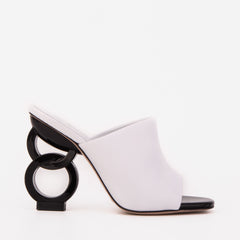 The Cymmer White Leather Sandal On Sale