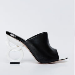 The Cymmer Black Leather Sandal Fine Craftsmanship
