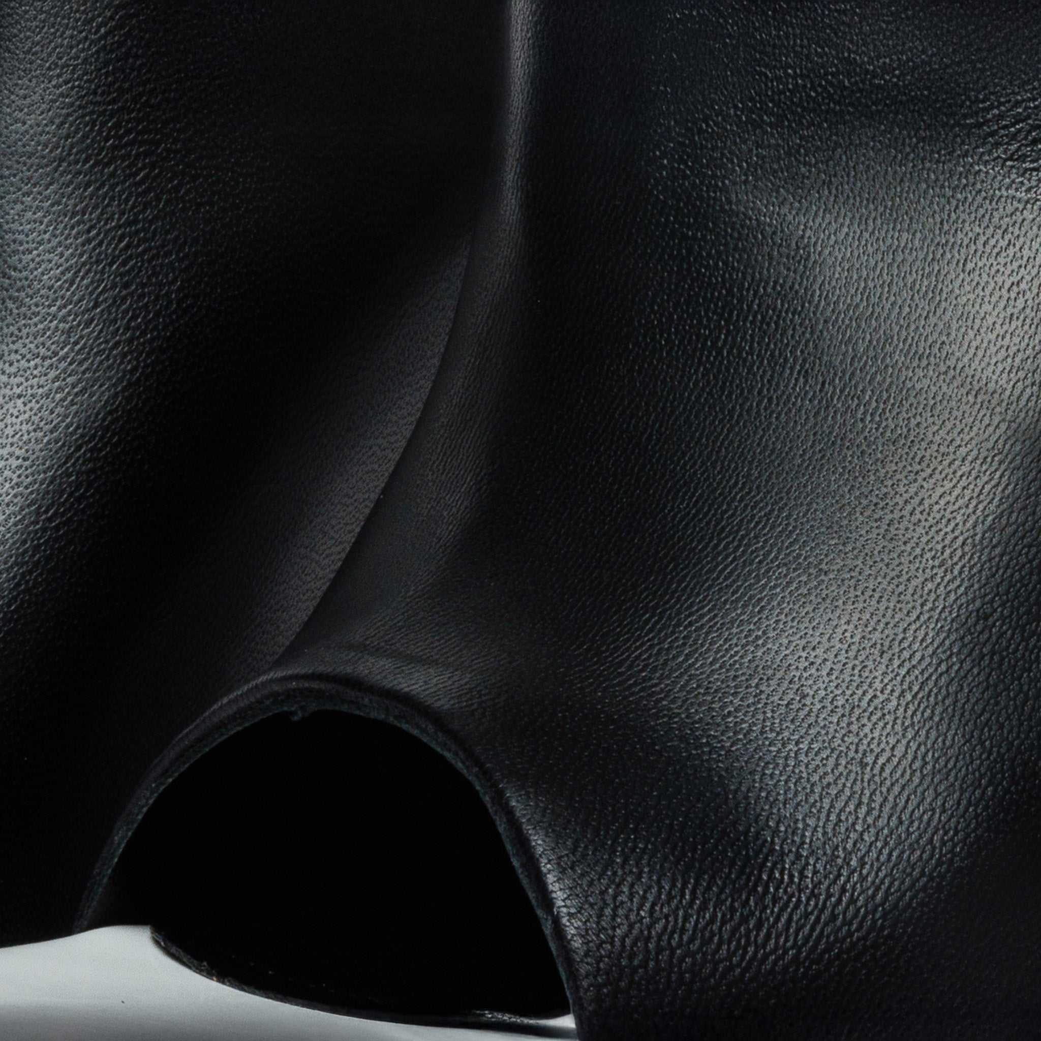 The Cymmer Black Leather Sandal Fine Craftsmanship