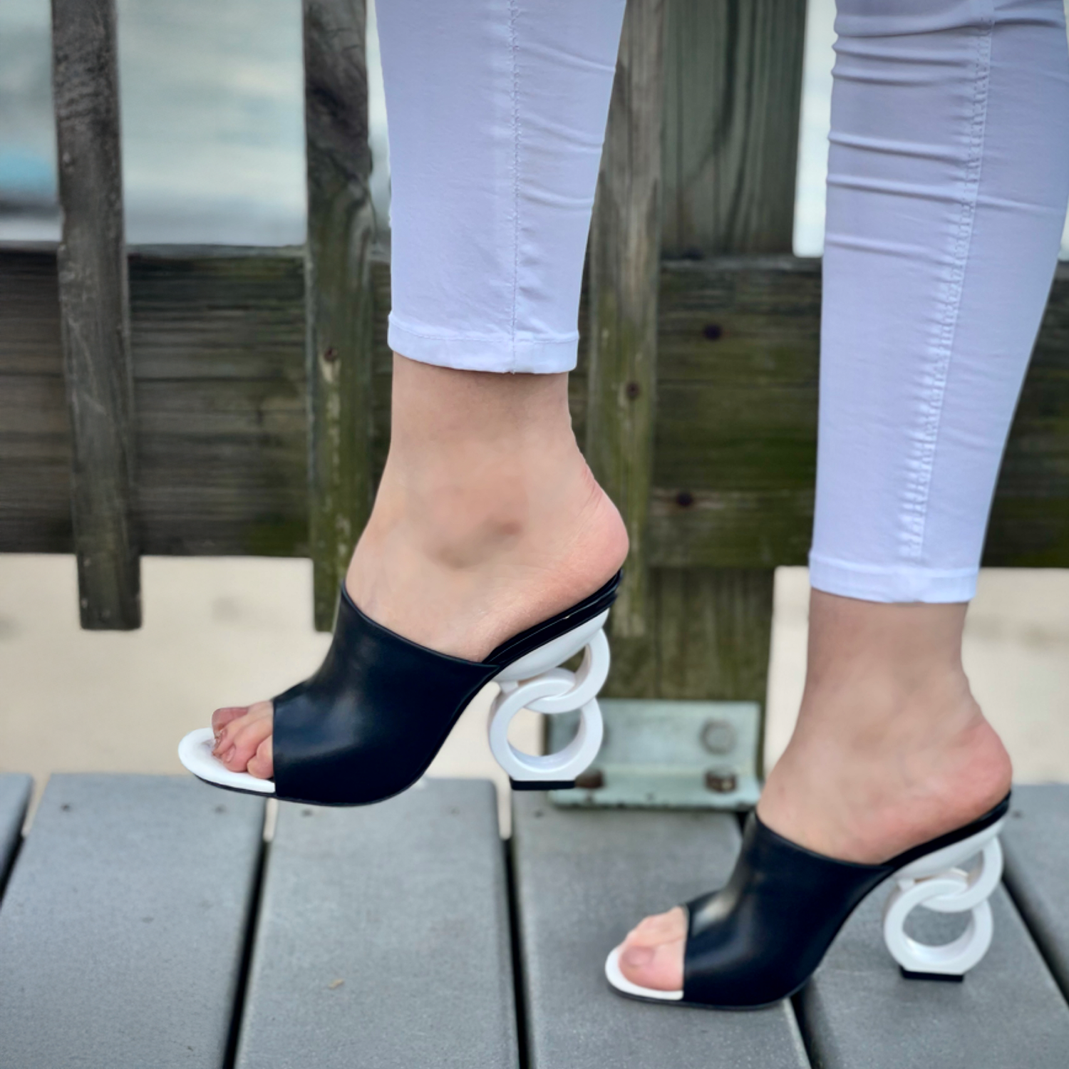 The Cymmer Black Leather Sandal Fine Craftsmanship