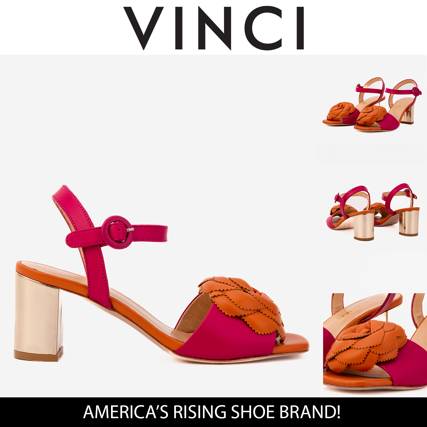 The Salerno Fuchsia Leather Sandal Exclusive Style