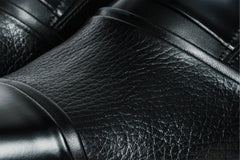 The Everest Black Leather Cap Toe Dress Loafer Shoe For Sale