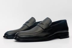 The Marinka Black Leather Shoe Penny Loafer  Shoe All New