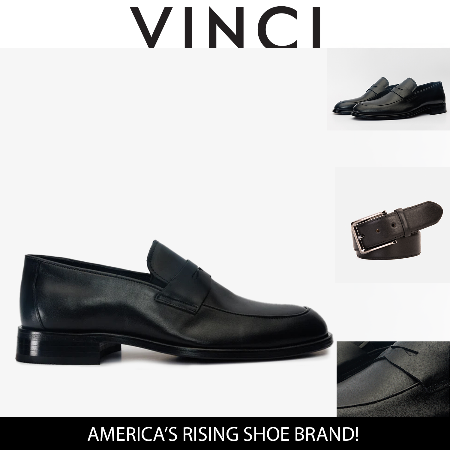 The Marinka Black Leather Shoe Penny Loafer  Shoe All New
