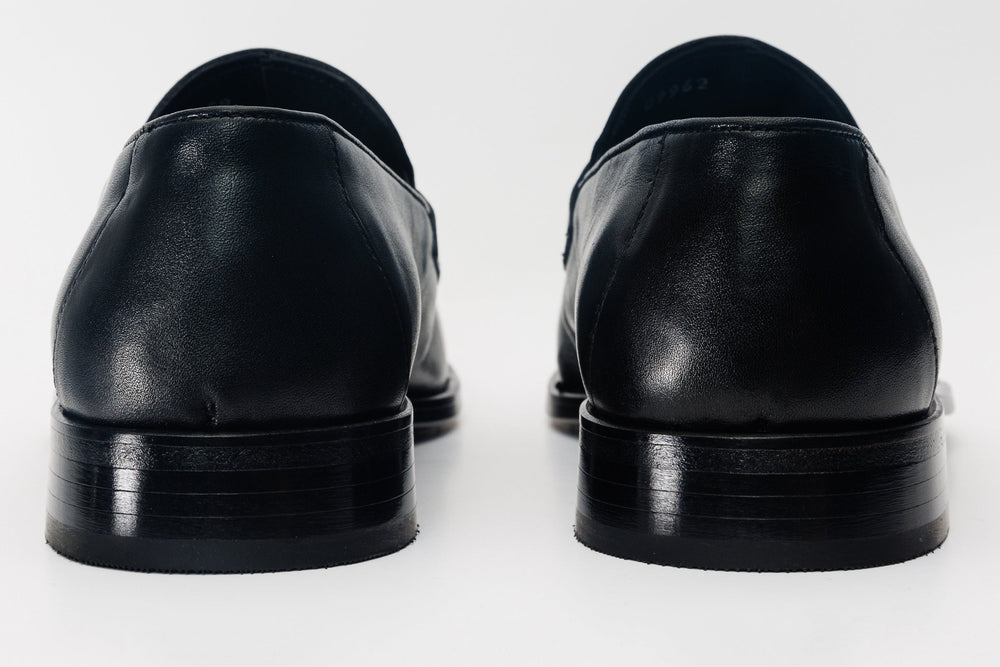 The Marinka Black Leather Shoe Penny Loafer  Shoe All New
