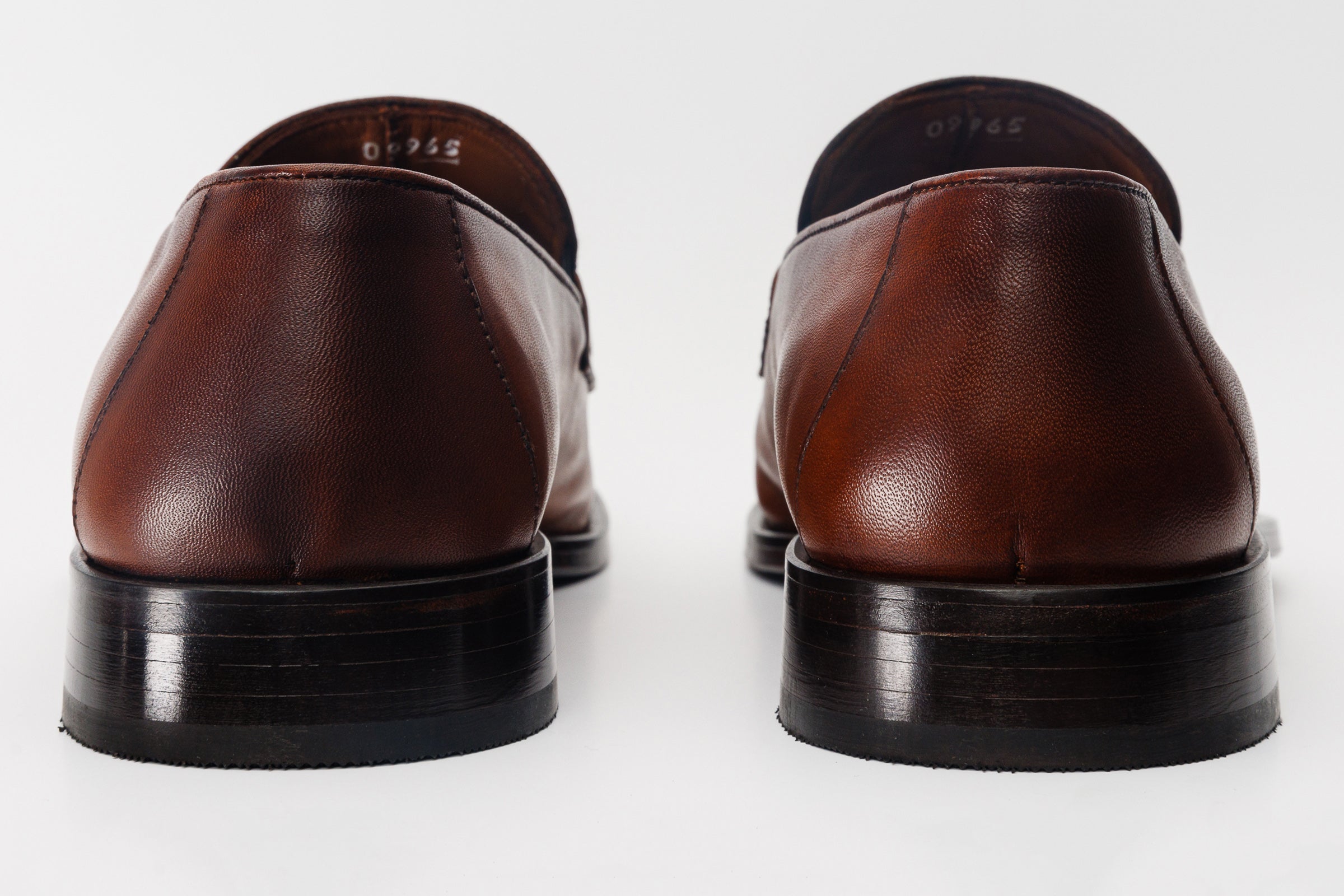 The Marinka Tan Leather Shoe Penny Loafer Shoe Universal Fit