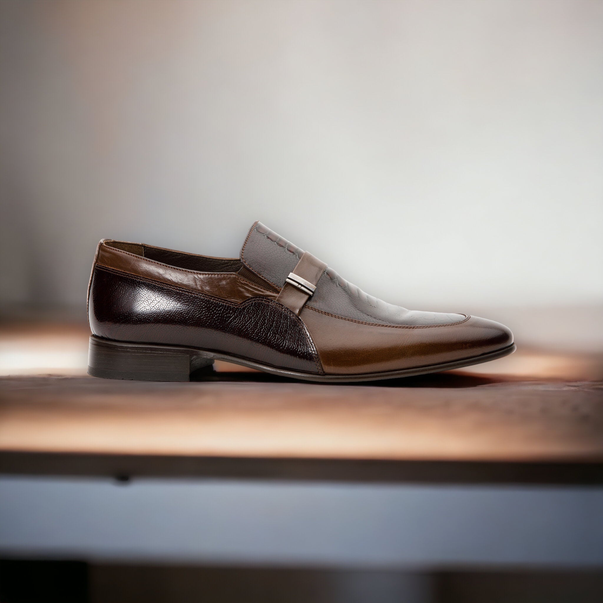 The Kazablanka Brown Leather Bit Loafer  Shoe Fine Craftsmanship