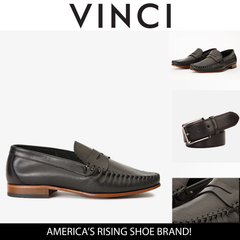 The Eregli Black Leather Penny Loafer Shoe Exclusive Style