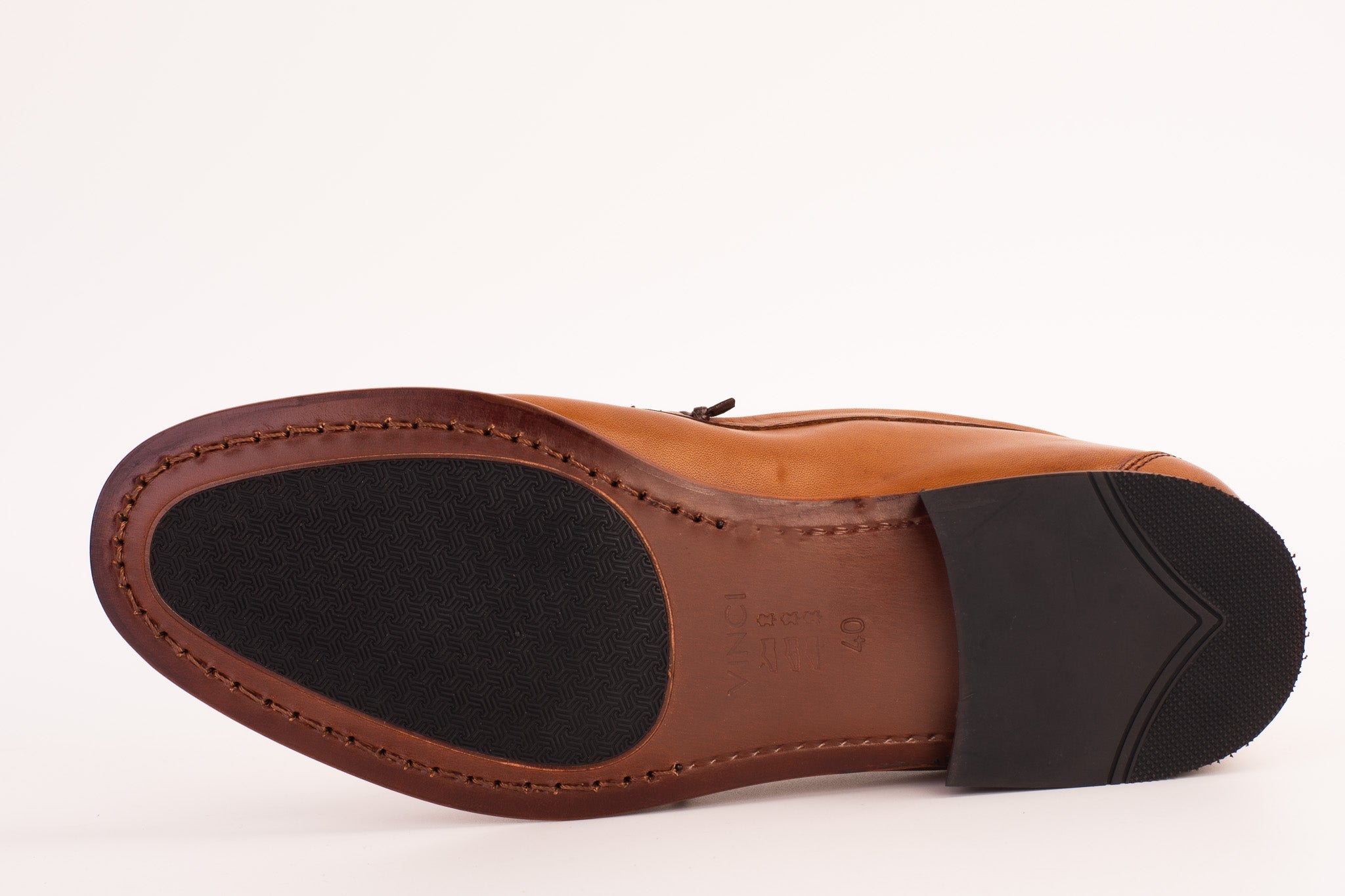 The Eregli Tan Leather Penny Loafer Shoe On Sale