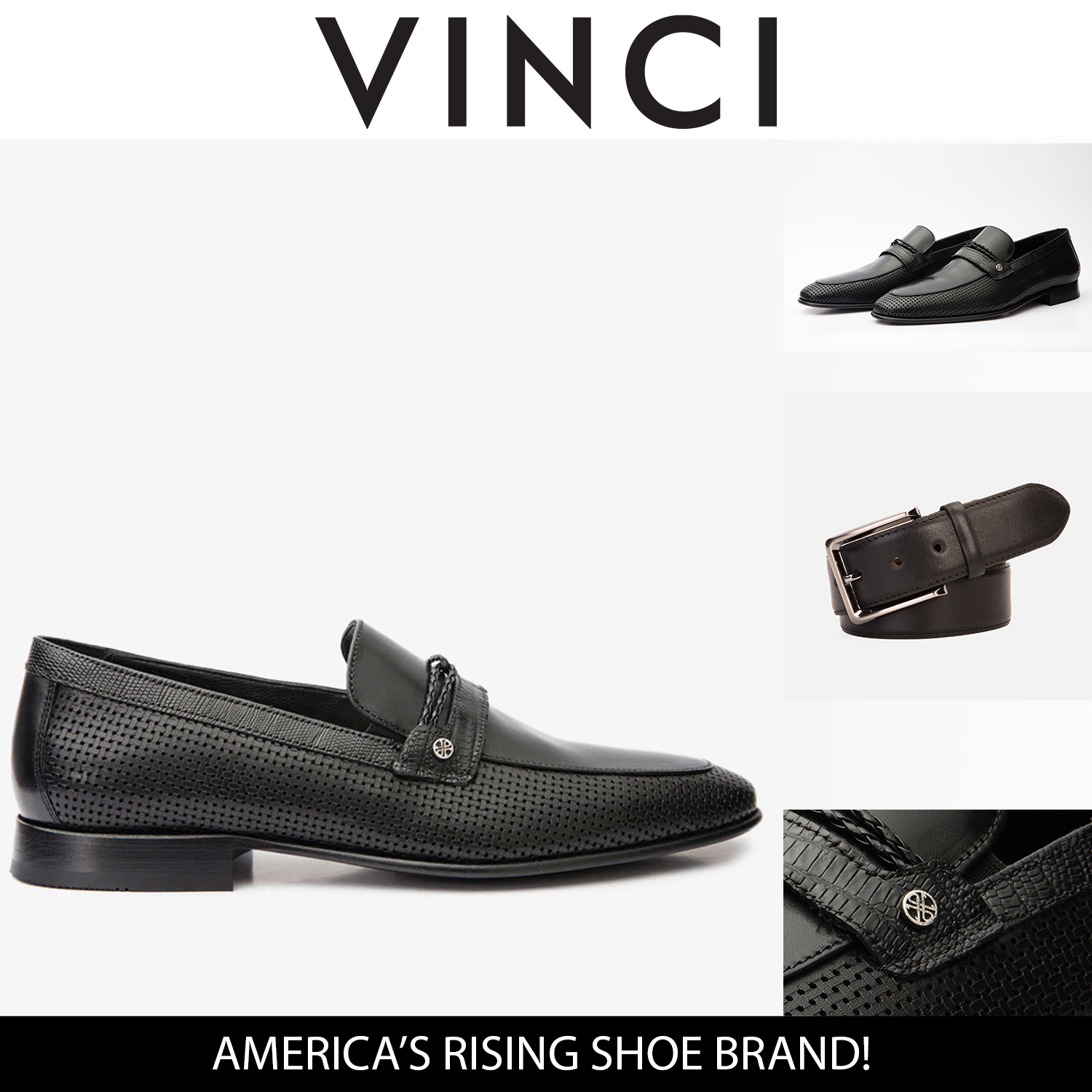 The Acerra Black Leather Loafer Shoe Final Sale! All New