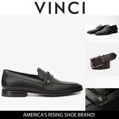 The Acerra Black Leather Loafer Shoe Final Sale! All New