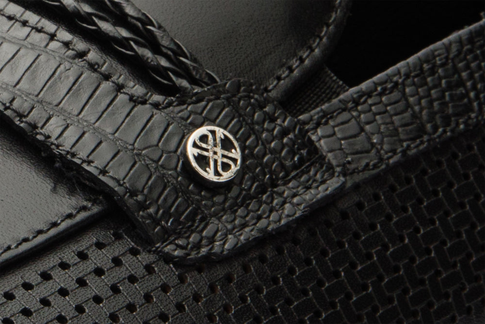 The Acerra Black Leather Loafer Shoe Final Sale! All New
